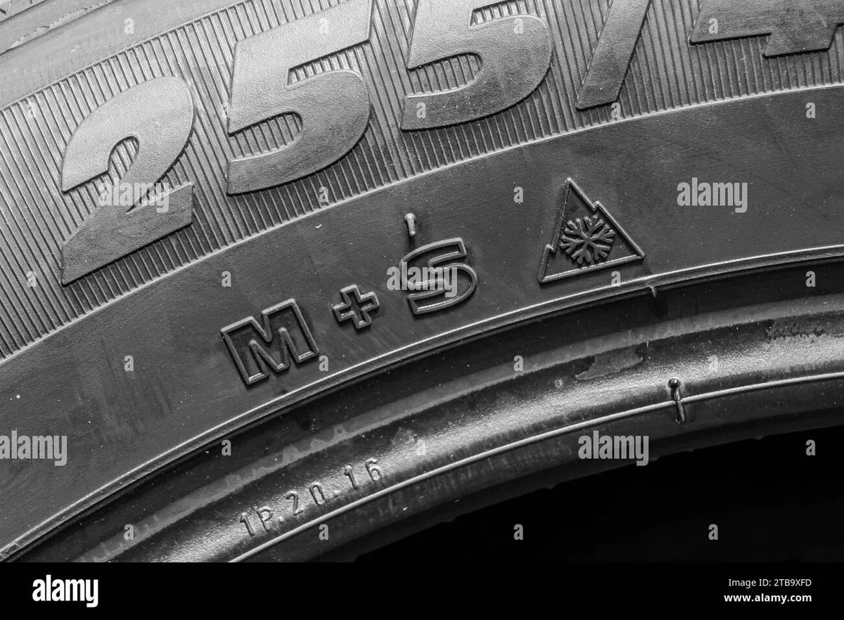 3PMSF snowflake icon tire sidewall