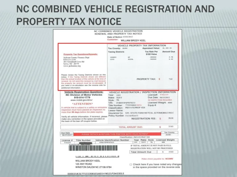 Ad Valorem Tax: Calculation of annual property tax on a vehicle.