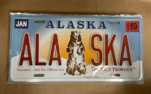 Alaska license plate