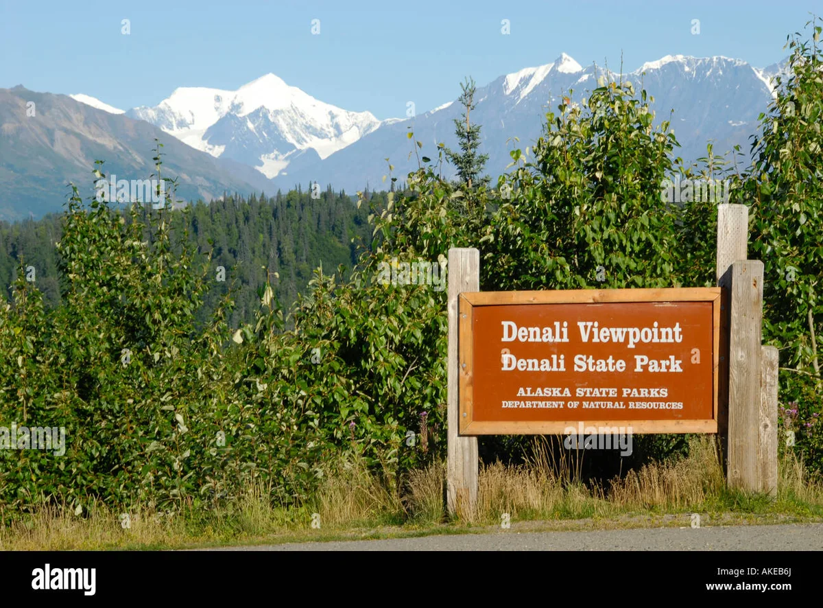Alaska OHV trail sign