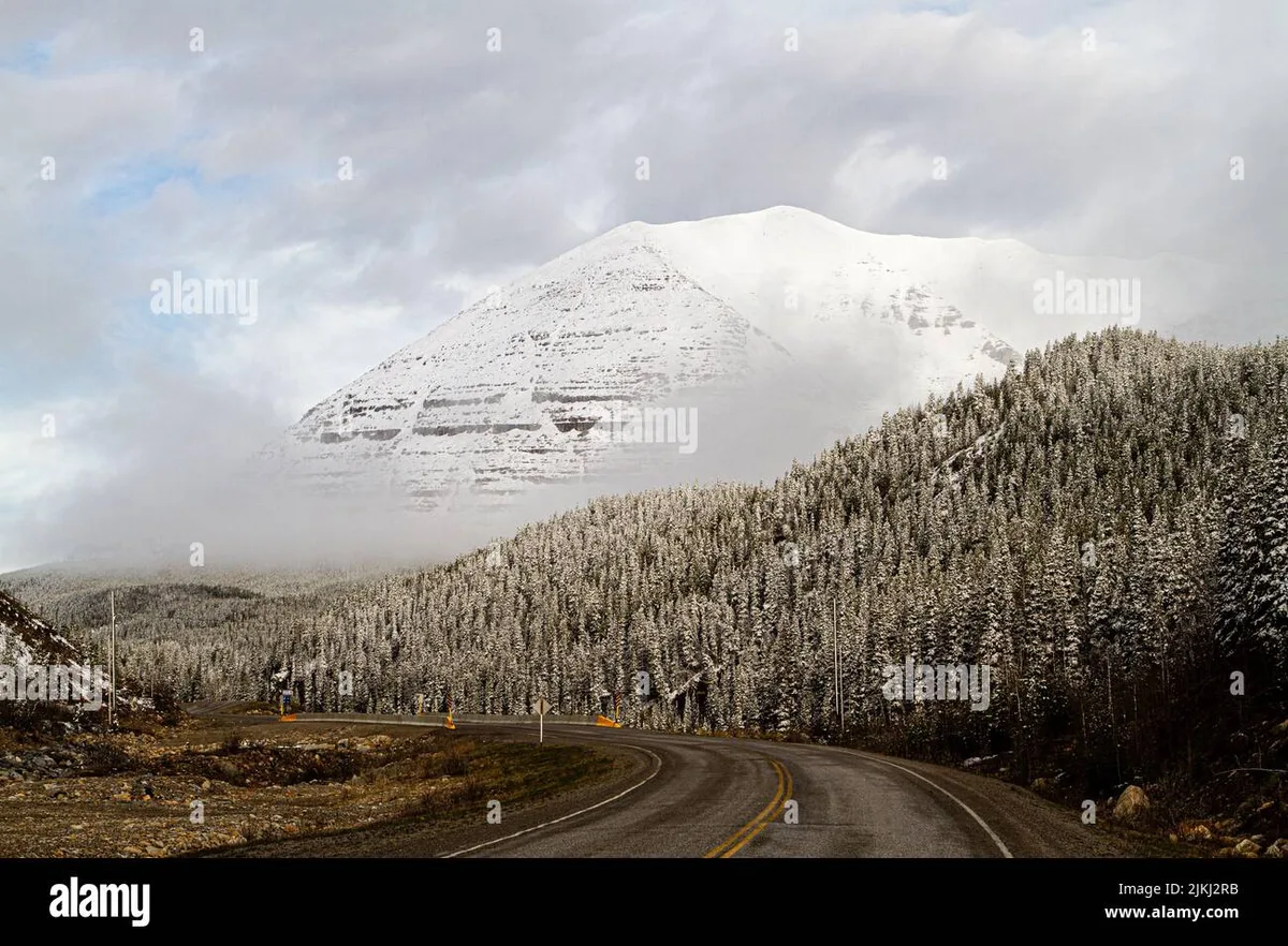 Alaska snowbank sight distance