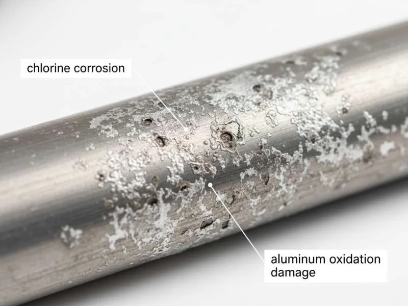 aluminum corrosion from wrong soap