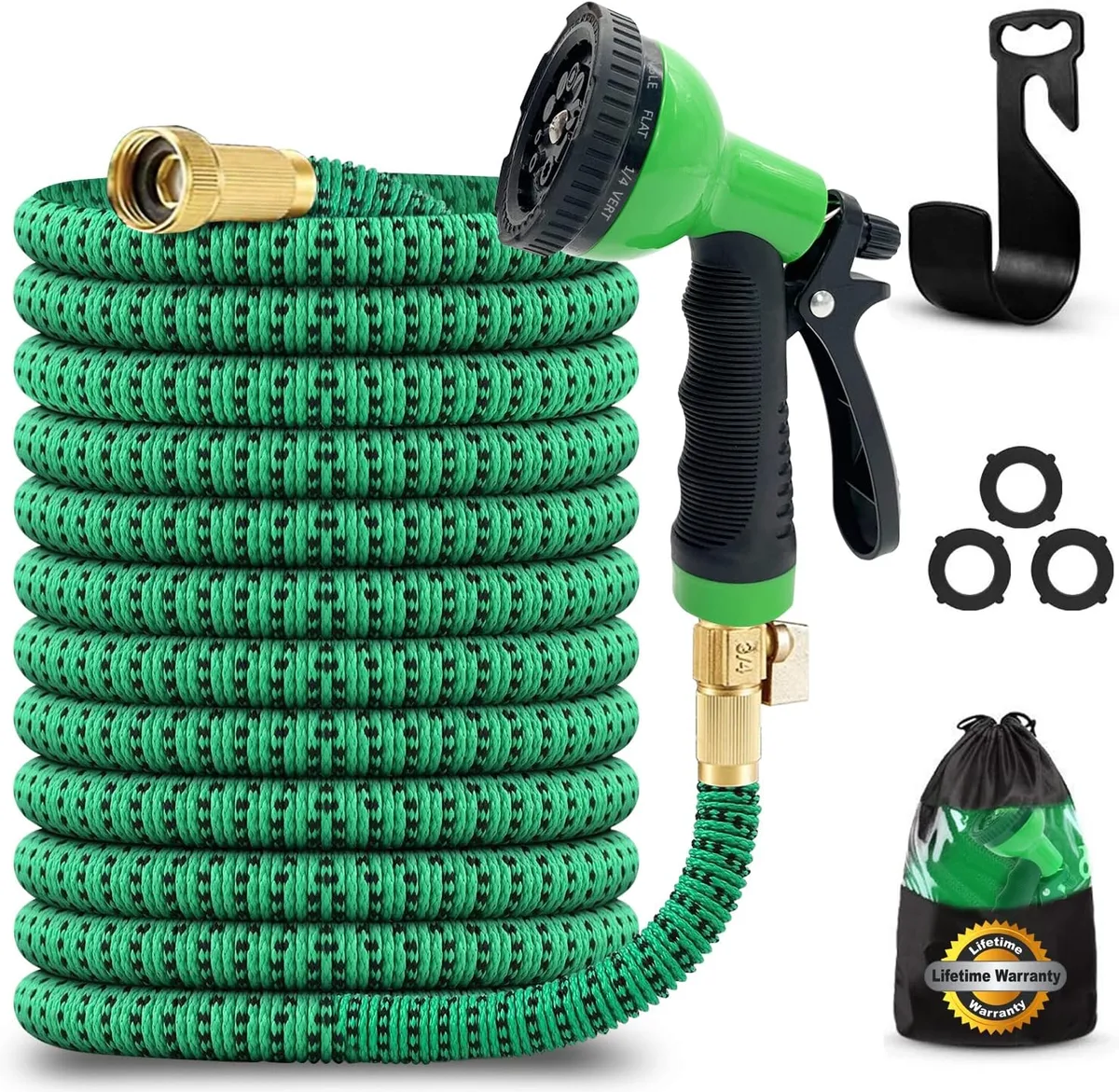 amazon expandable hose with attachments for washing car