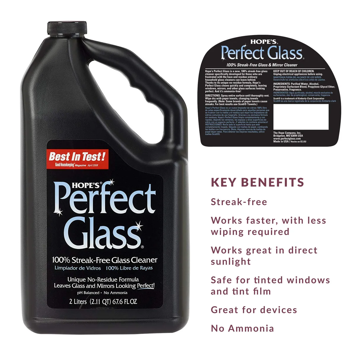 ammonia free glass cleaner on tinted window