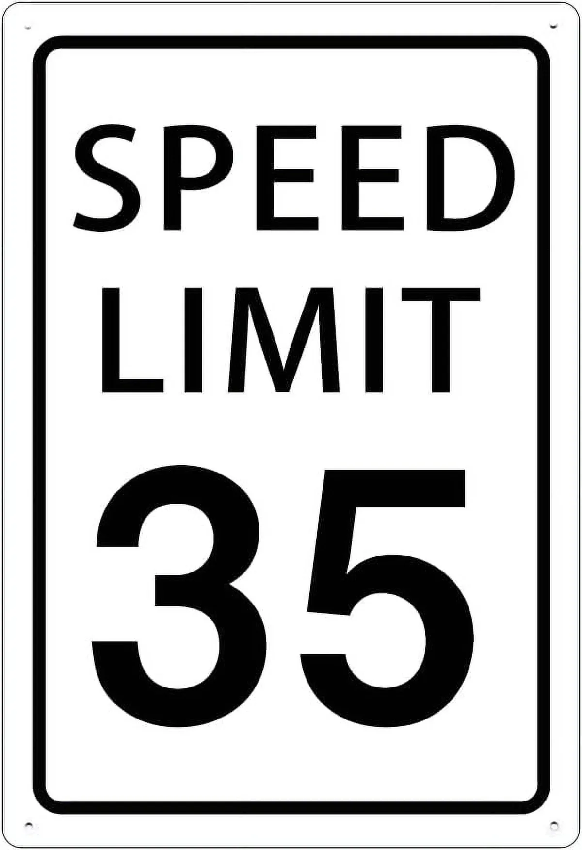 Arizona highway speed limit sign 35 mph