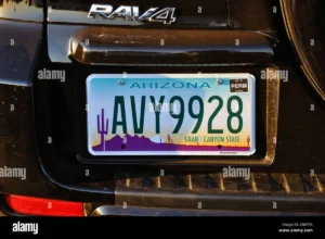 Arizona license plate frame obstruction laws