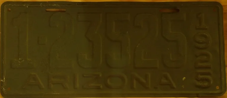 Arizona license plate
