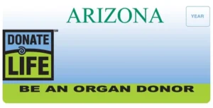 Arizona organ donor designation on driver license