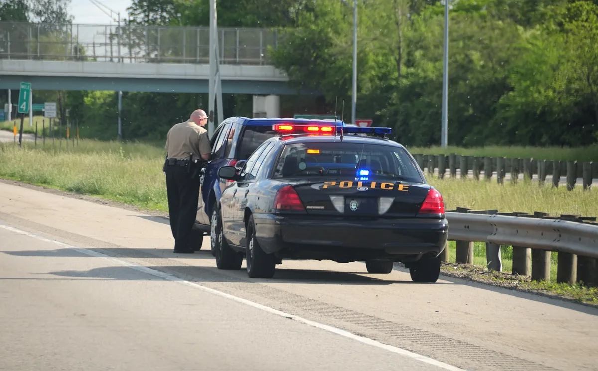Arizona traffic stop police citation distracted driving