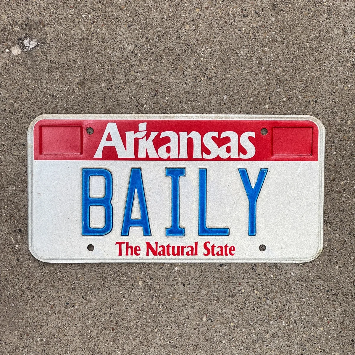 Arkansas personalized license plate