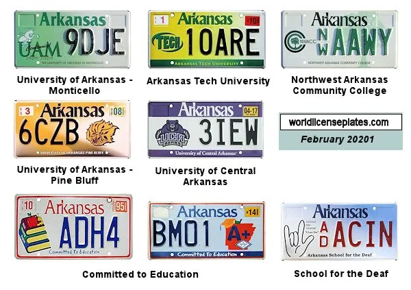 Arkansas veteran and military special license plate eligibility