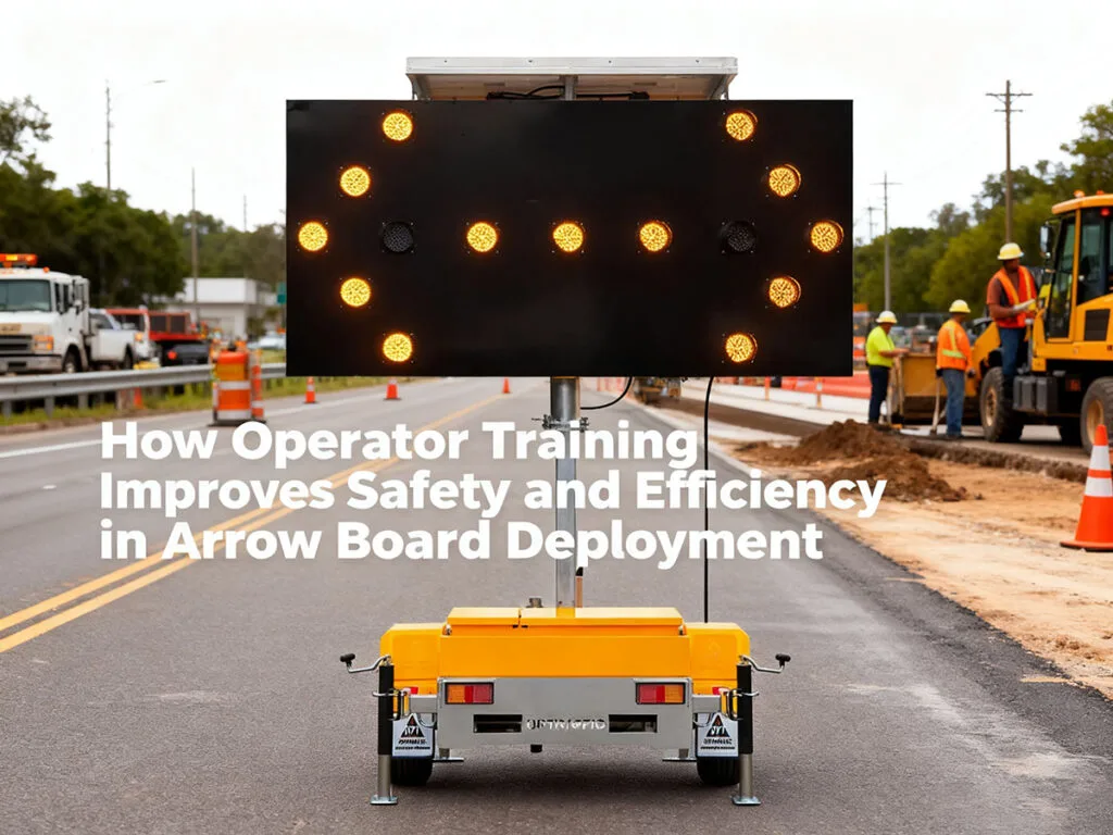 arrow board work vehicle