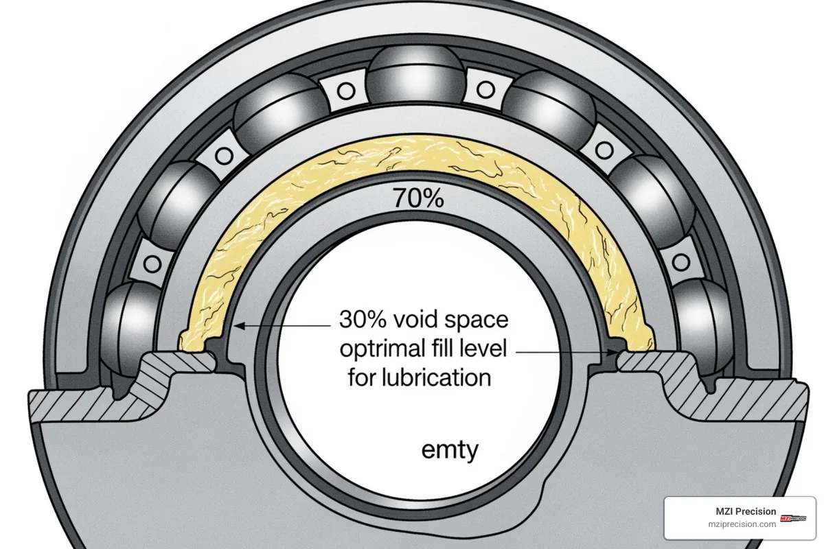 bearing re-greasing fill percentage