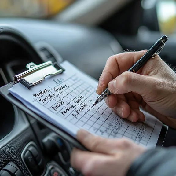 buyer verifying car paperwork