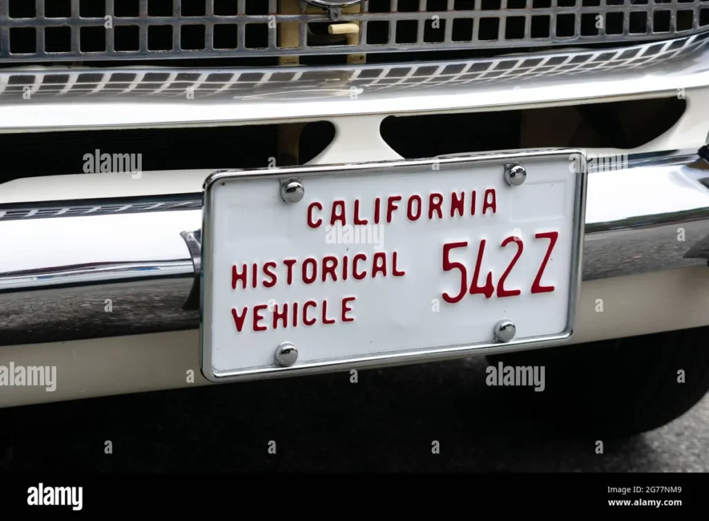 California historic vehicle plate eligibility