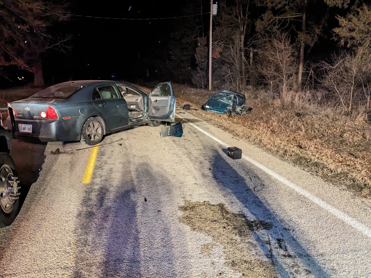 car crash on rural highway Arkansas