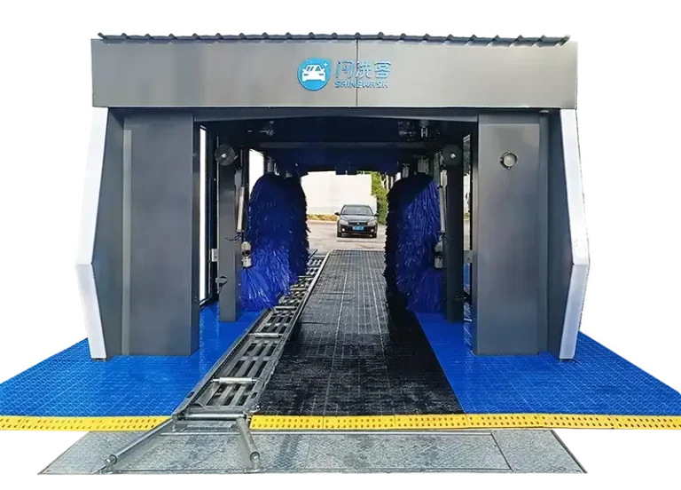 car going through car wash