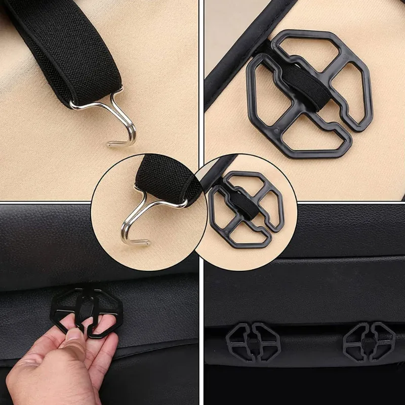 car seat cover clips and elastic loops