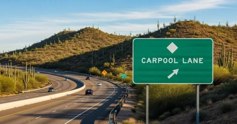 carpool passenger count HOV lane Arizona