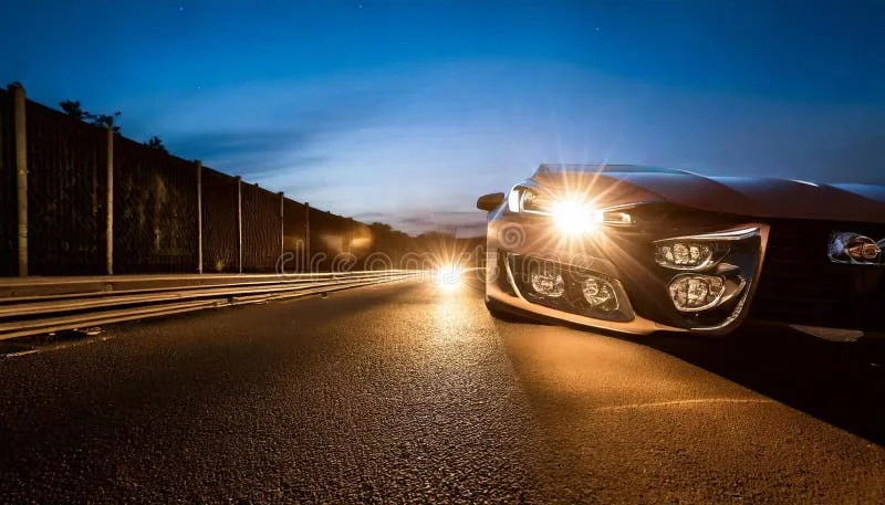Cars with daytime running lights vs full headlights at twilight
