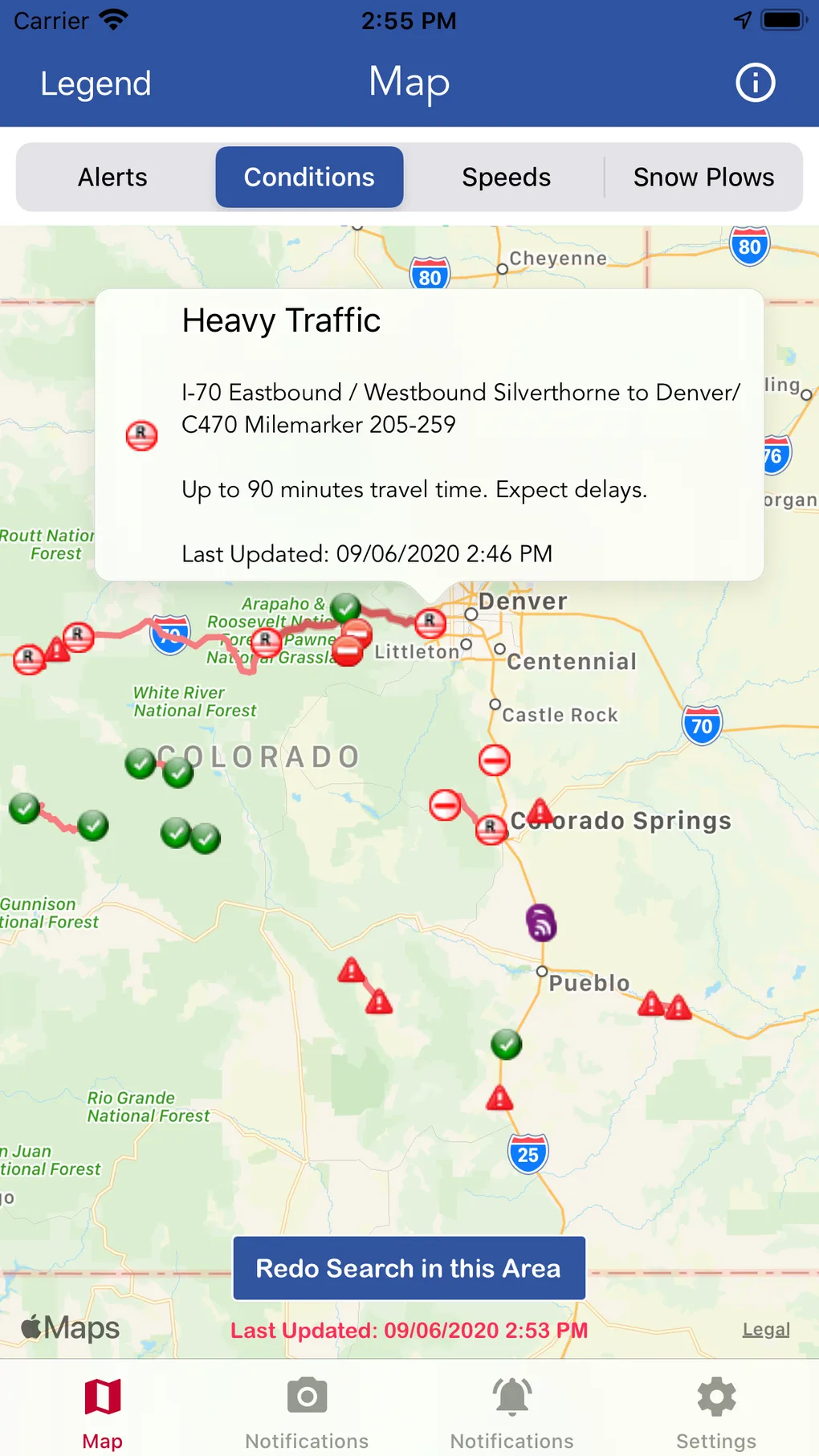 CDOT DRIVE online accident reporting system