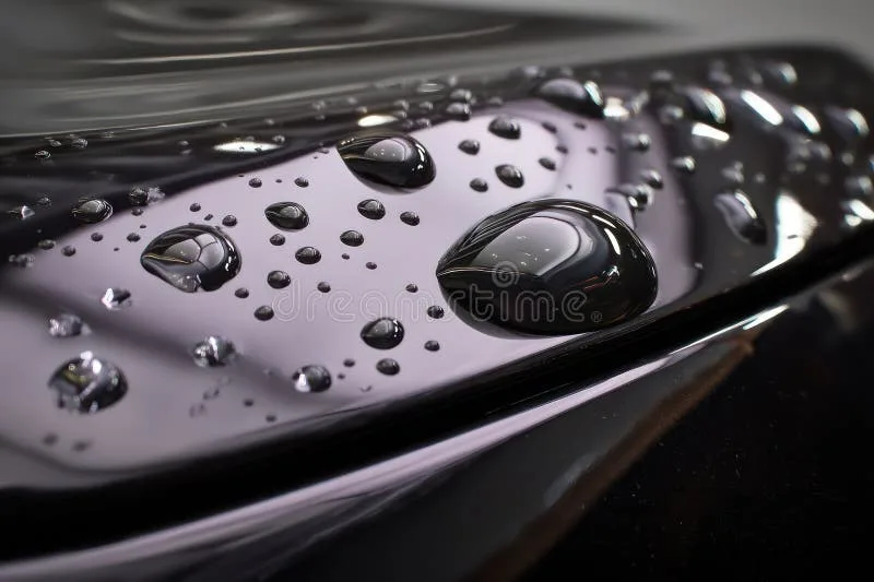 ceramic coating water beading macro
