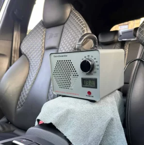 cleaning smoke odor from a car with ozone generator
