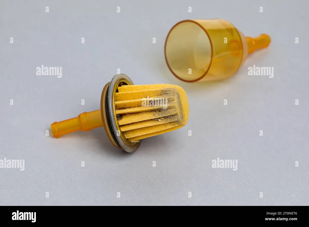 clogged fuel filter debris