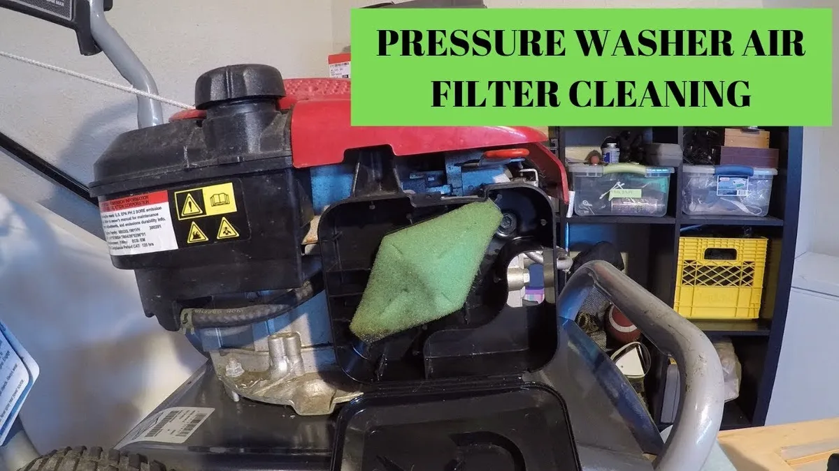 clogged pressure washer filter