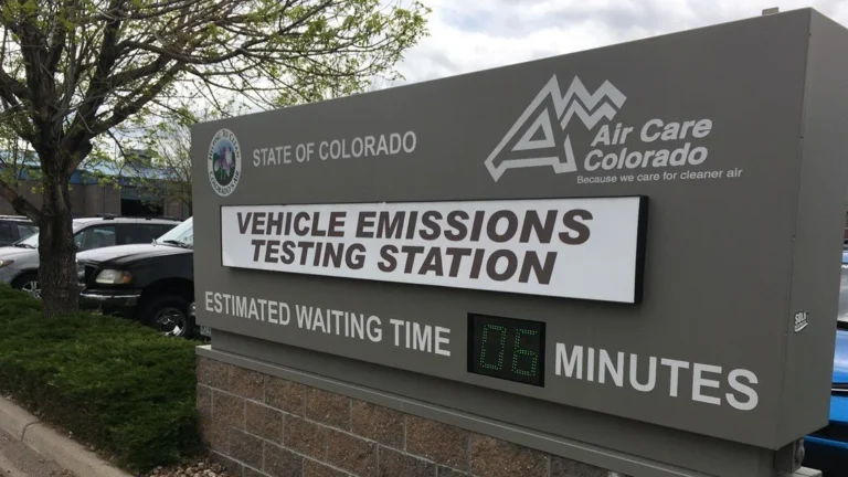 Colorado Air Care emissions testing requirements for first time registration