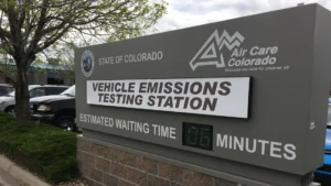 Colorado emissions testing geographic boundaries for Denver and Boulder areas