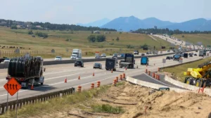 Colorado left lane passing only law on high speed multi lane highways