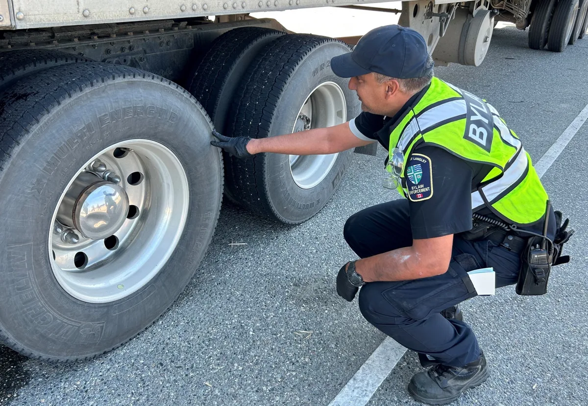 Colorado State Patrol roadside diesel inspection