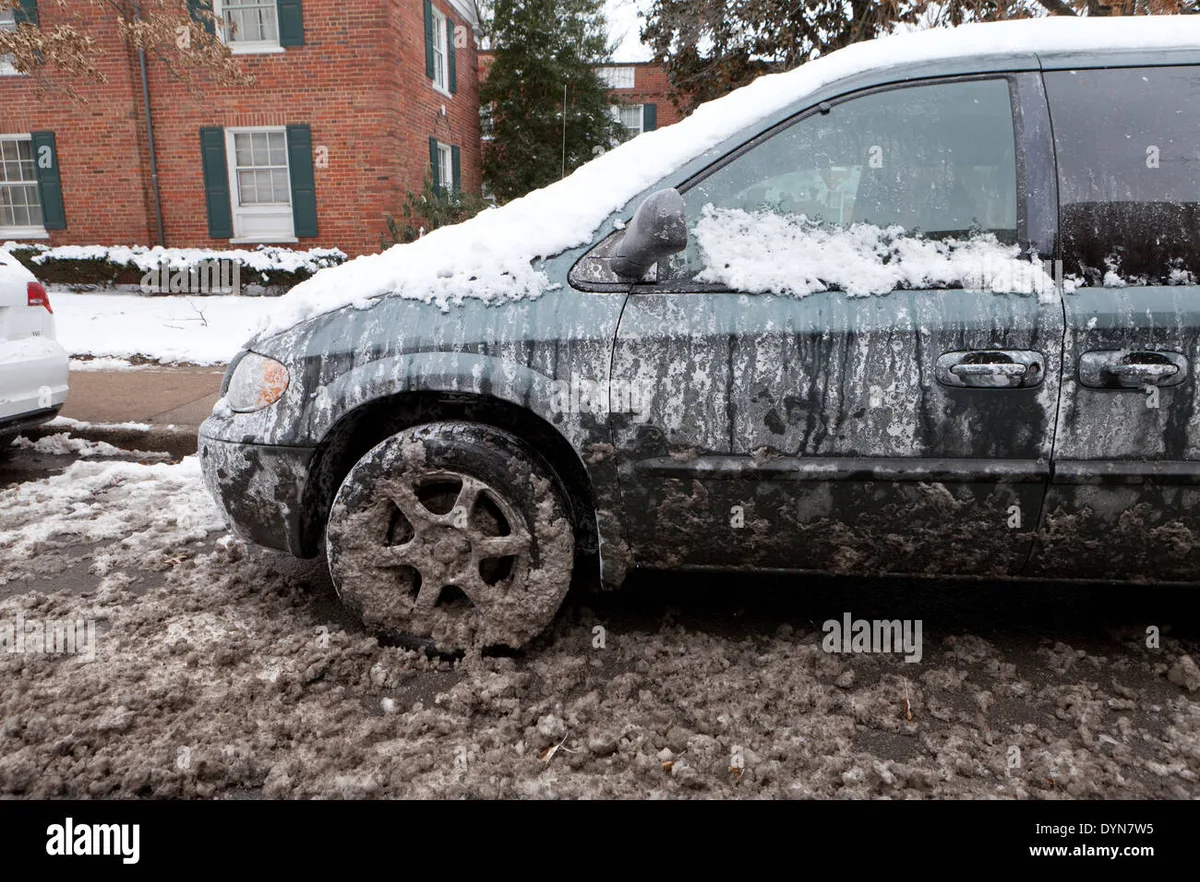 Colorado winter car salt sand