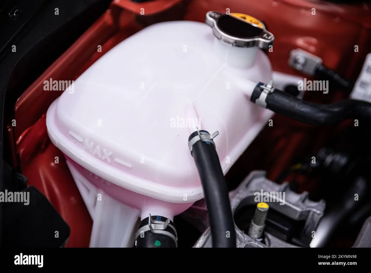 coolant reservoir checking level
