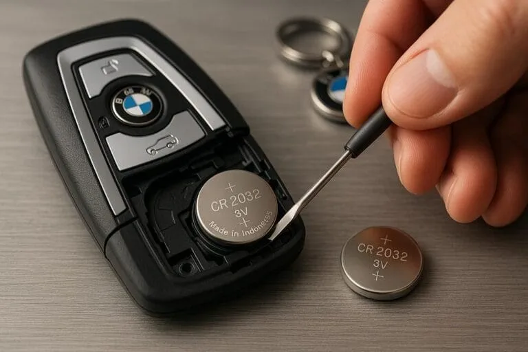 CR2032 battery removal key fob
