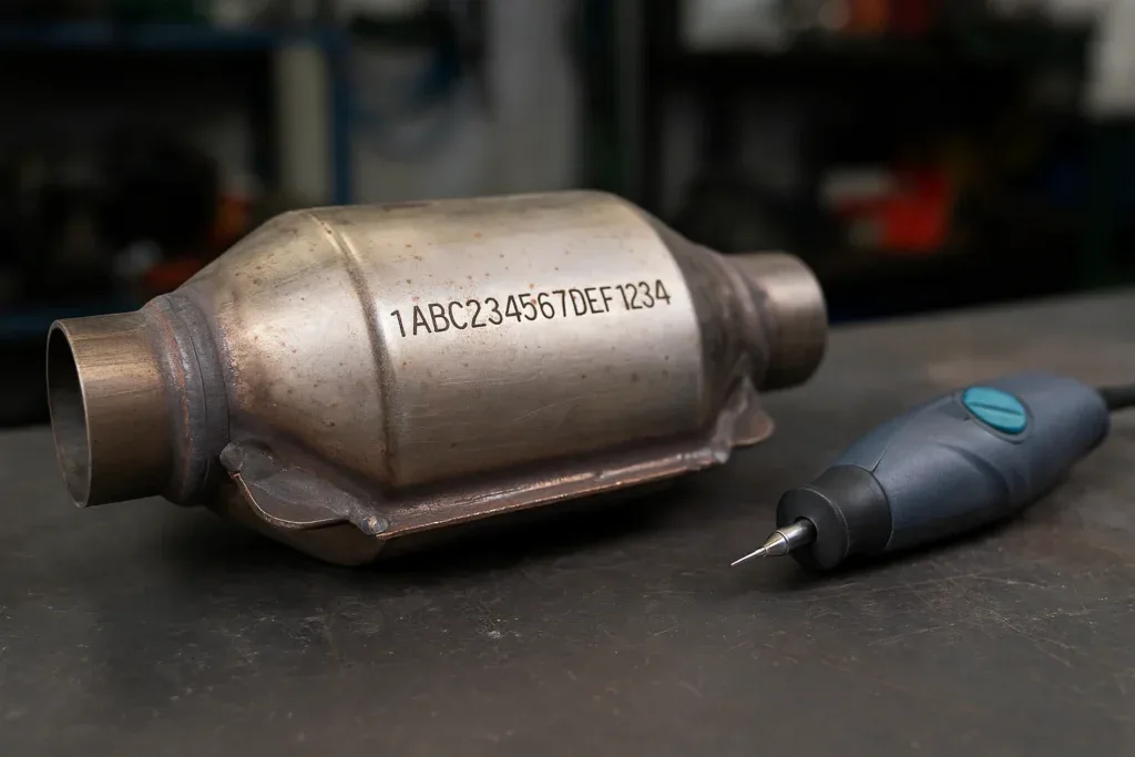 etching process catalytic converter