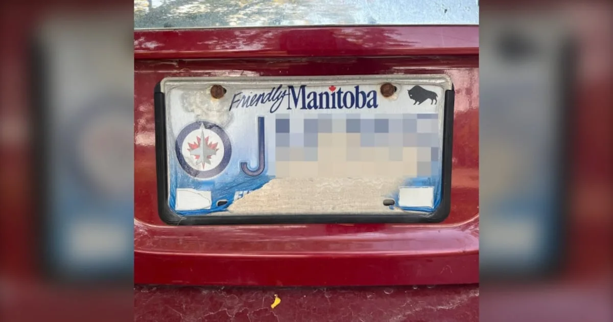 faded or peeling license plate tab