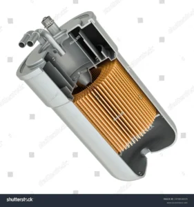 filter that goes on hose to prevent trash getting in on vehical