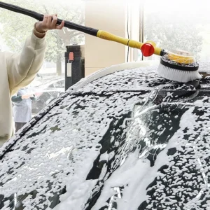 foam brush at self-serve car wash