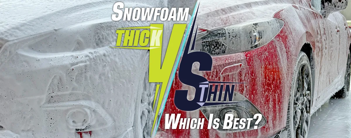 foam thickness comparison car wash soap