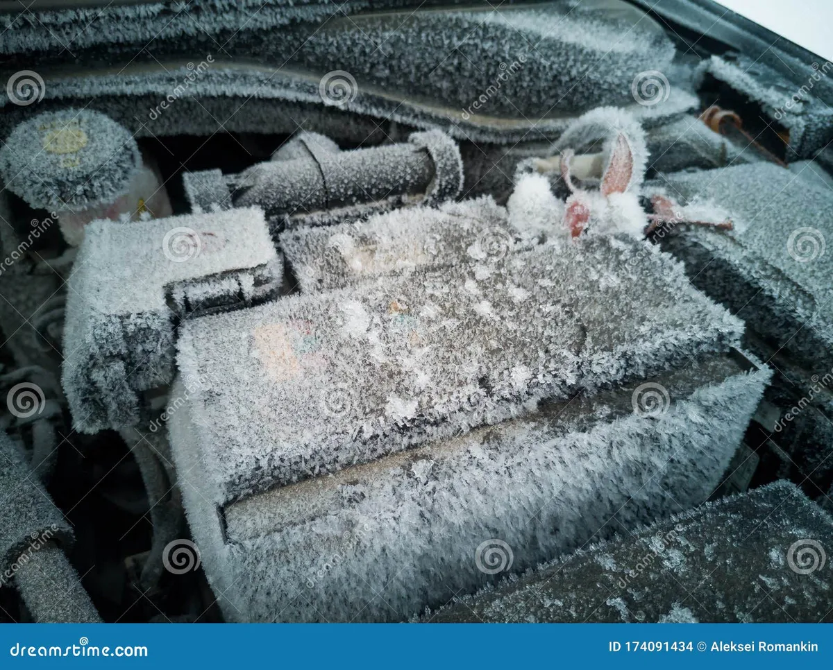 frozen car battery cold defect