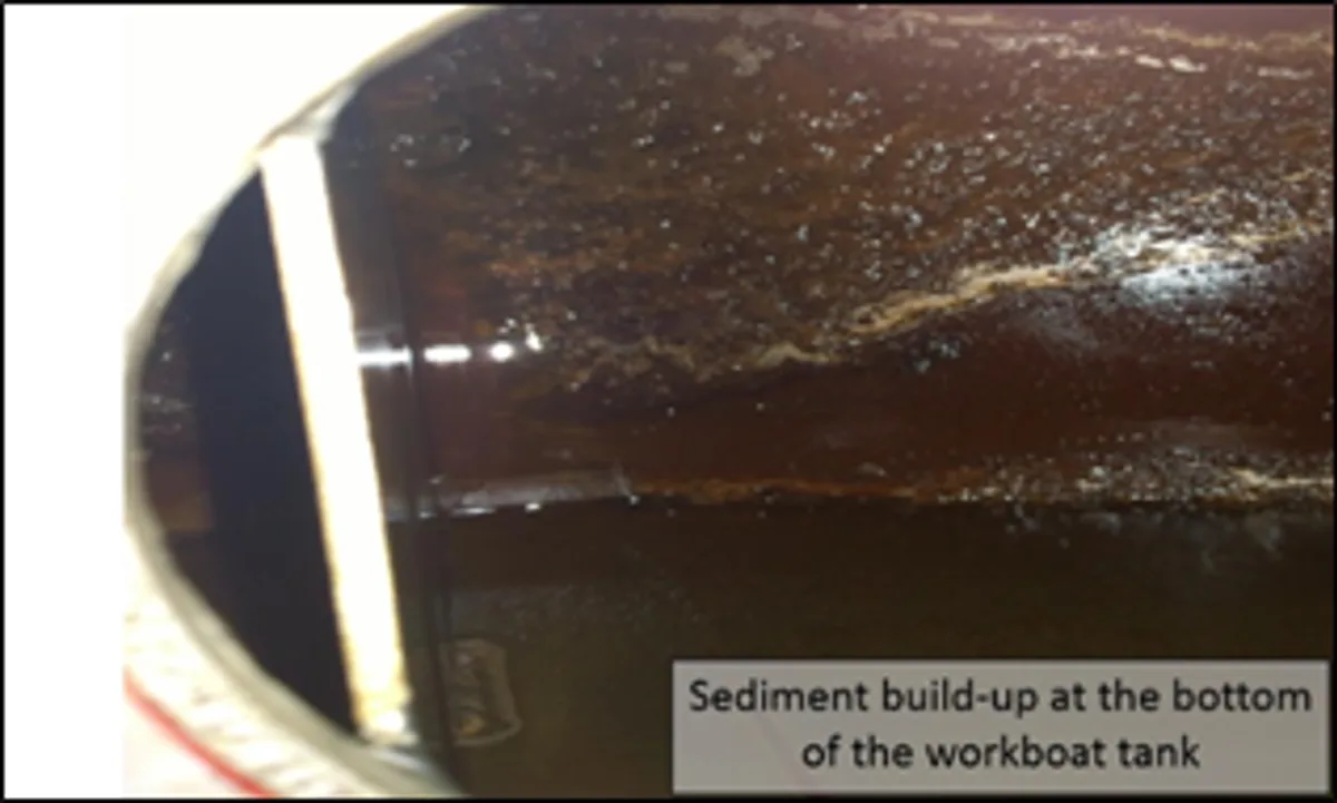 fuel line debris sediment