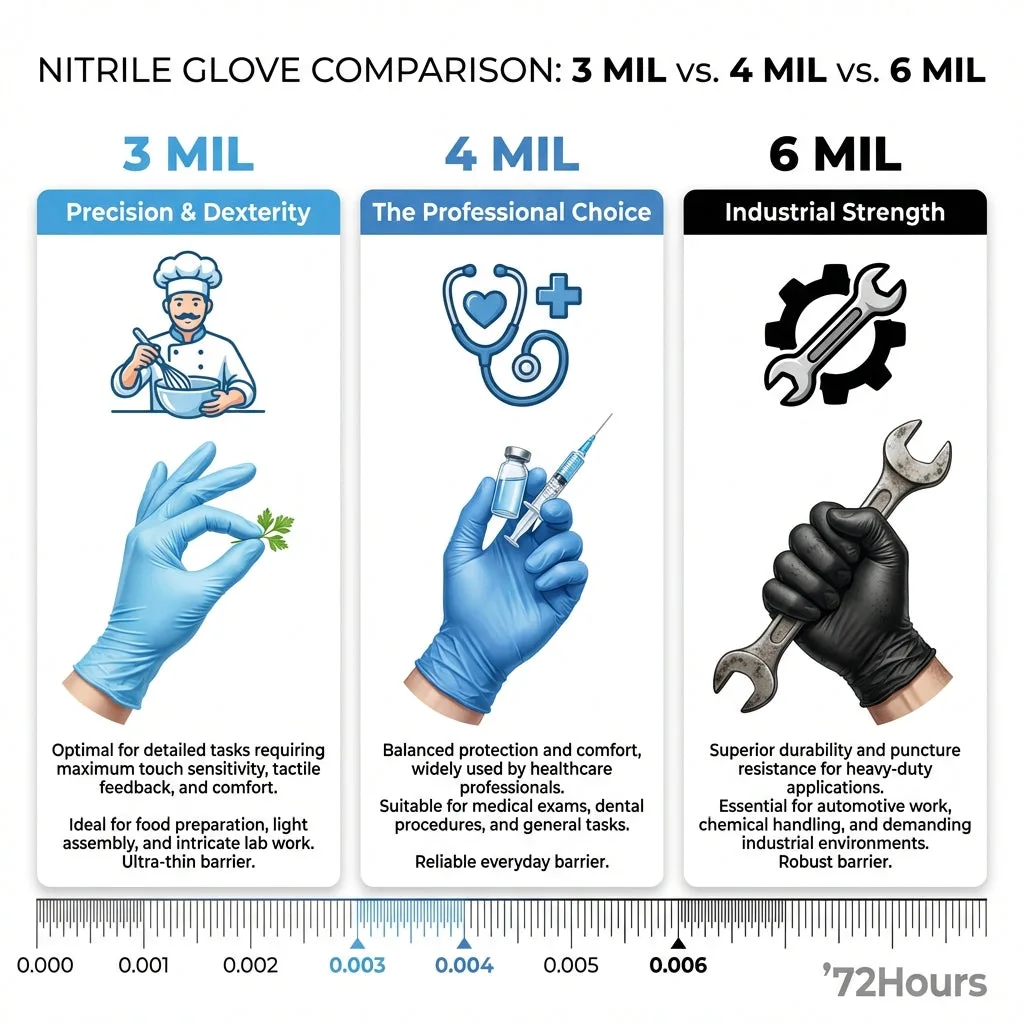 glove thickness comparison mil