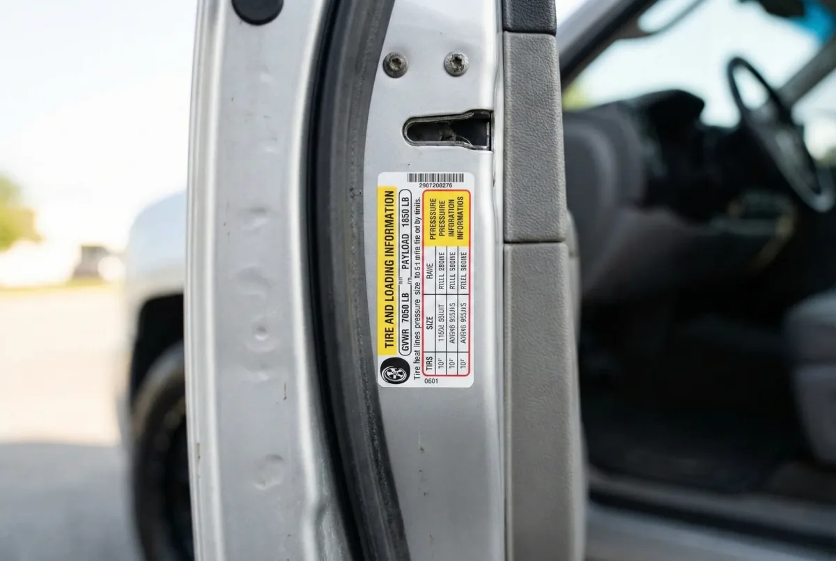 GVWR label
