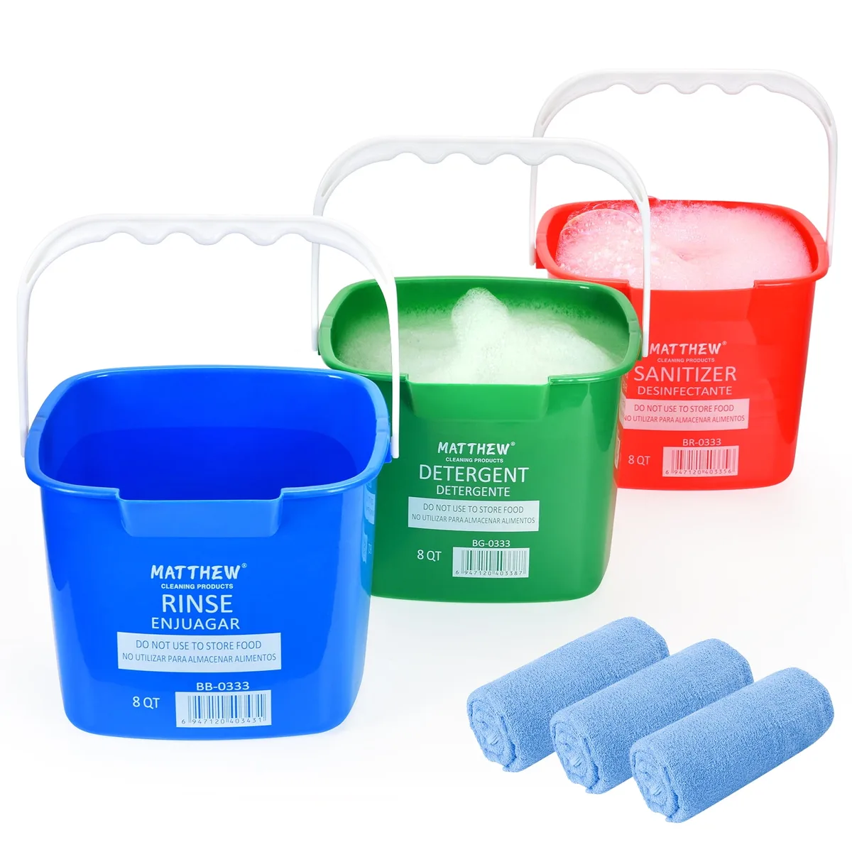hand washing car rags process