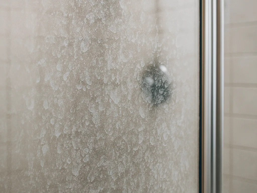 hard water stains on glass
