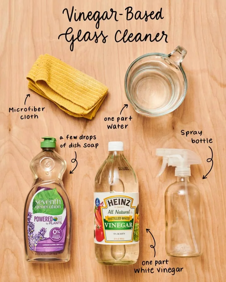homemade glass cleaner ingredients