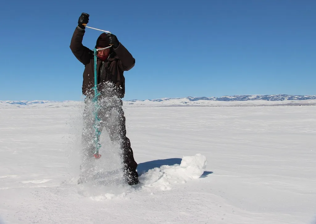 ice thickness measurement auger