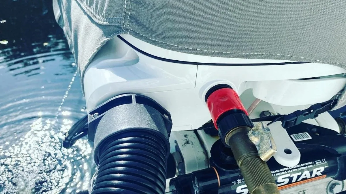 kinked hose or muffs misaligned